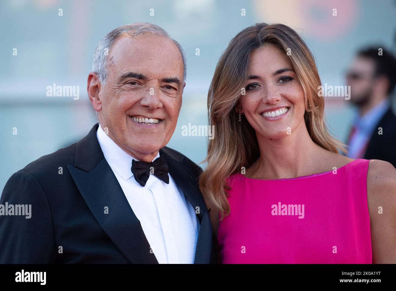 Alberto Barbera and Julia Barbera attending the Closing Red Carpet ahead of  the Closing Ceremony during the 79th Venice International Film Festival  (Mostra) in Venice, Italy on September 10, 2022. Photo by