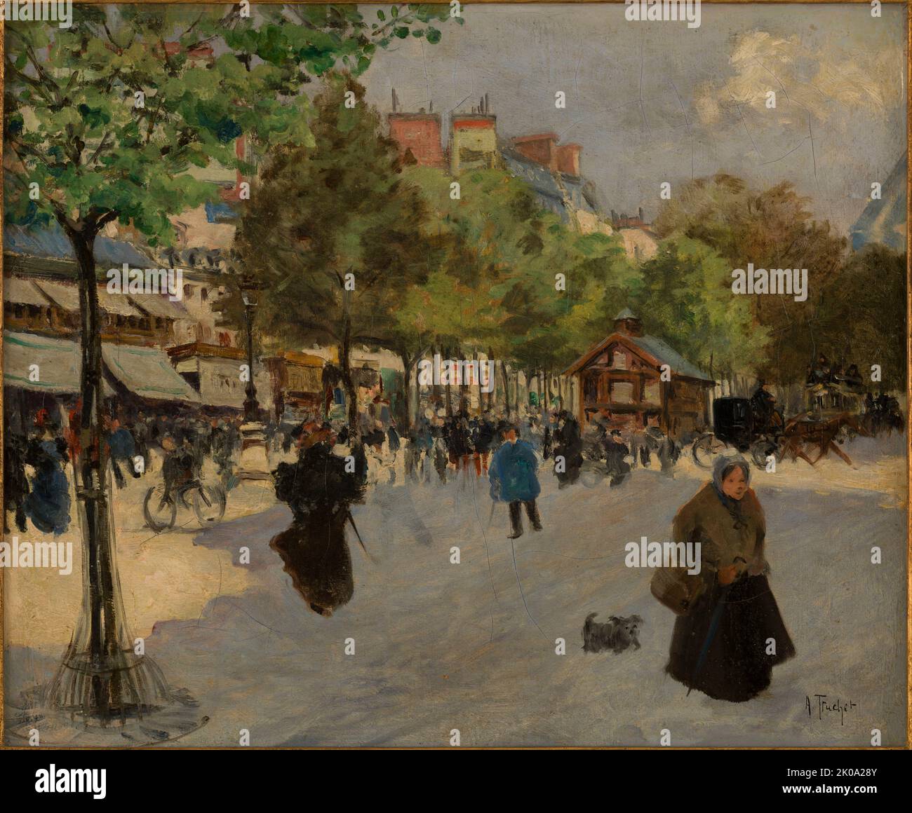 Le boulevard de clichy c1895 stock photo alamy