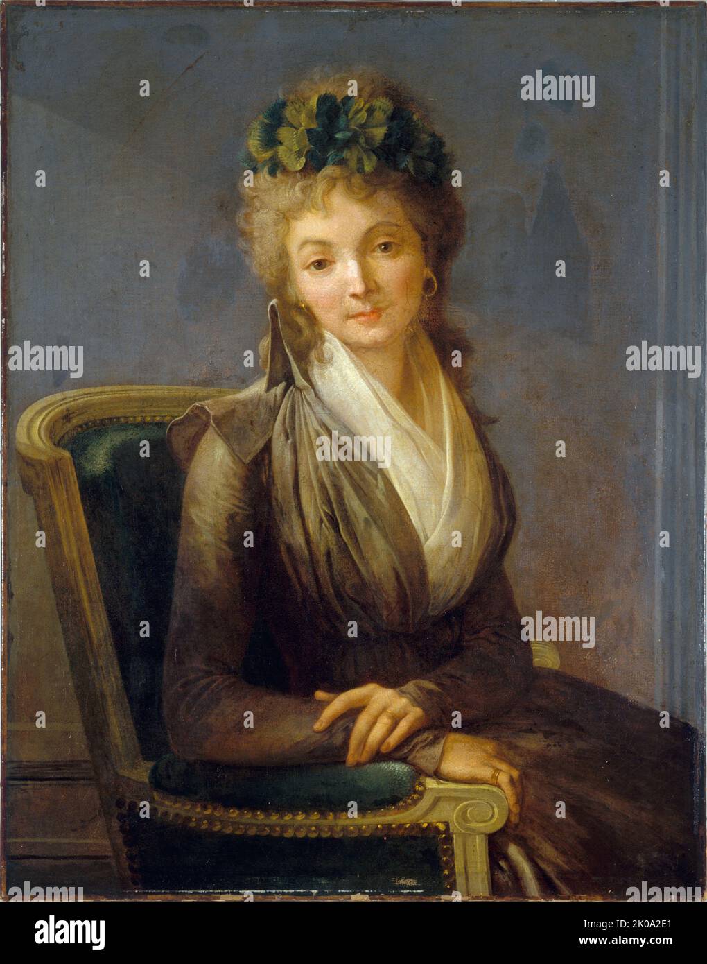 Portrait pr&#xe9;sum&#xe9; de Lucile Desmoulins (1771-1794), c1790. Stock Photo