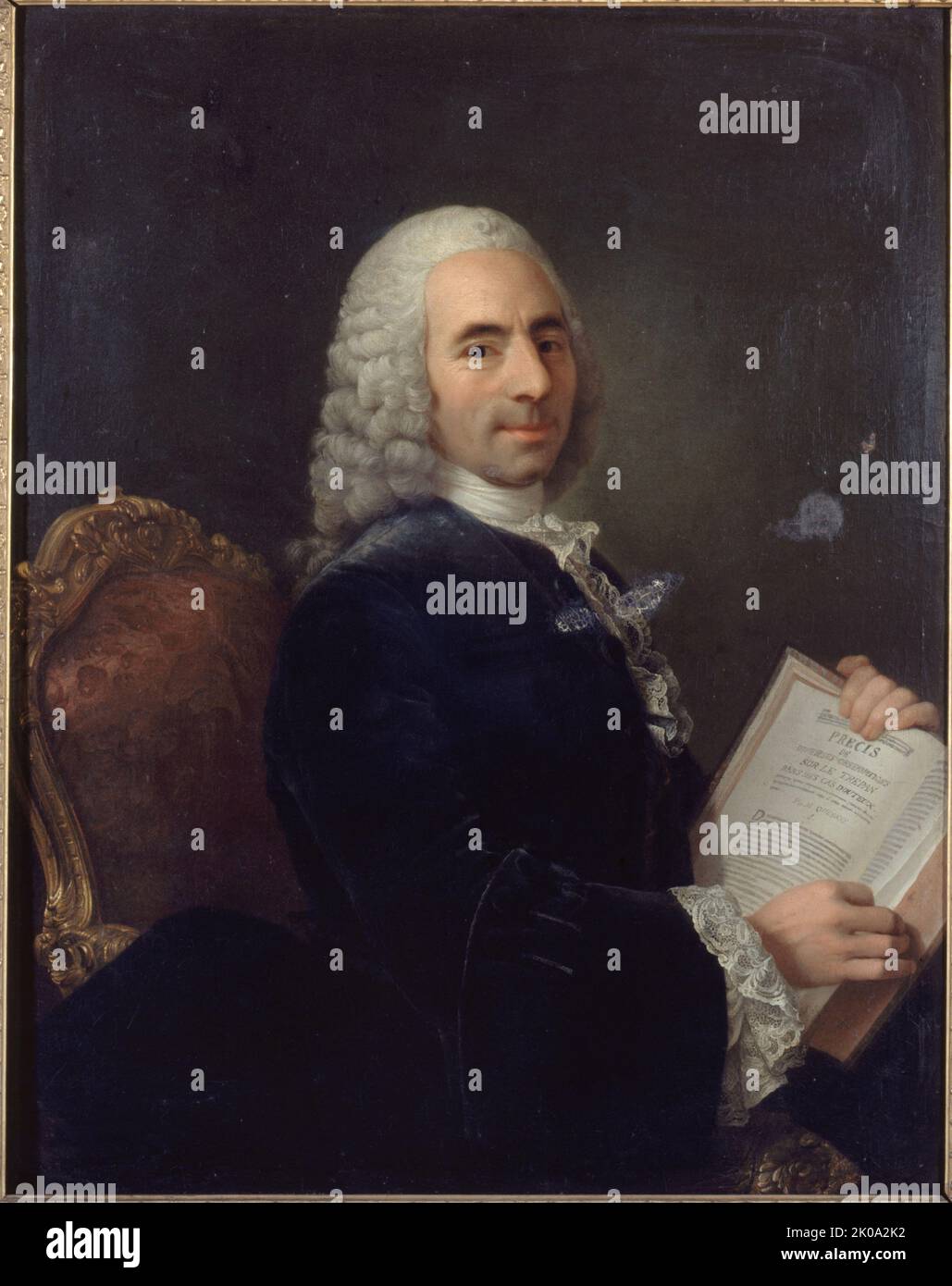 Portrait du docteur Fran&#xe7;ois Quesnay (1694-1774), m&#xe9;decin et &#xe9;conomiste, After 1743. Stock Photo