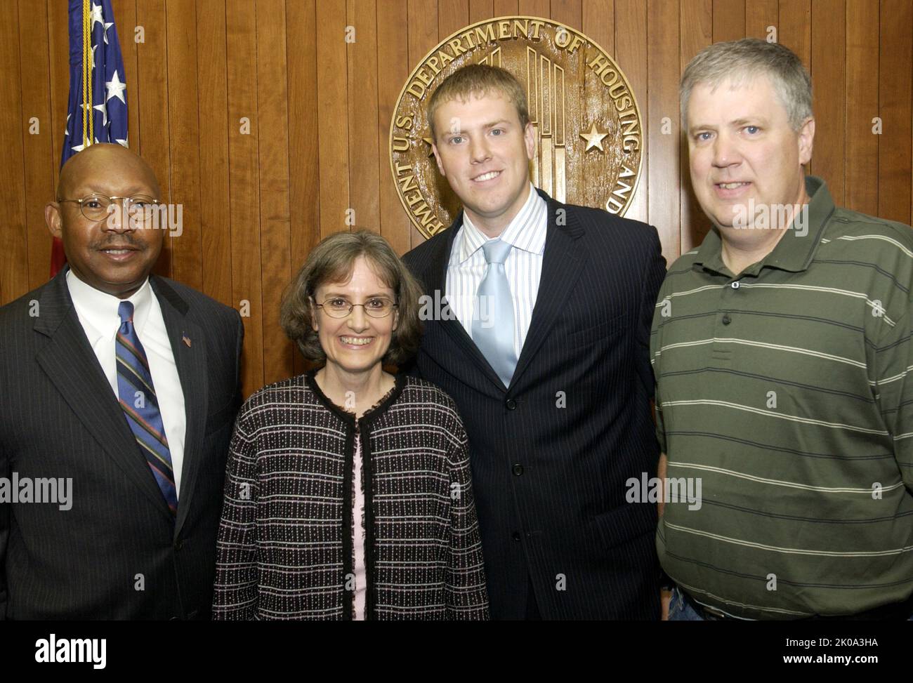 Justin Uran and Family with Secretary Alphonso Jackson Visit of HUD