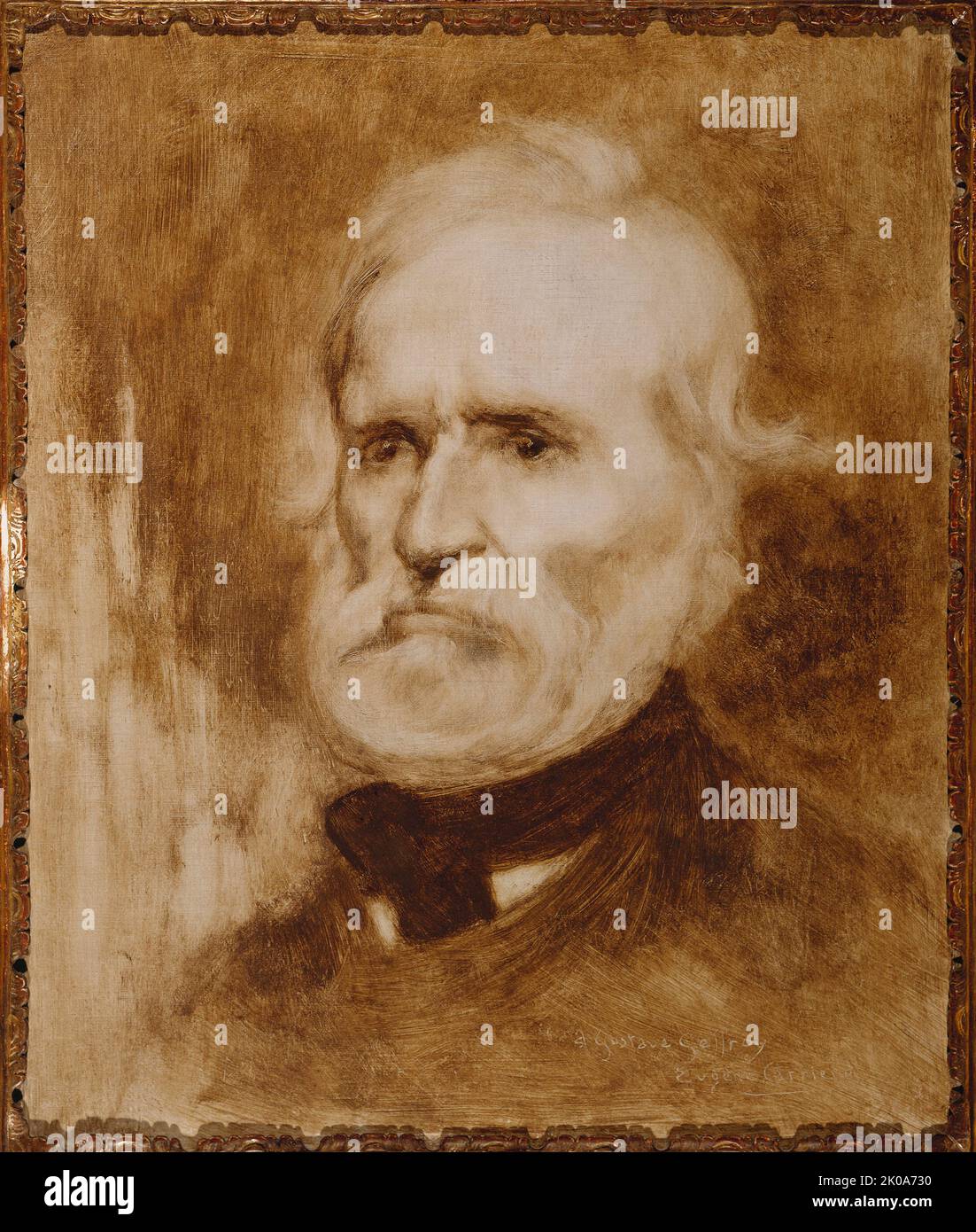 Portrait of Auguste Blanqui (1805-1881), politician, c1880. Stock Photo