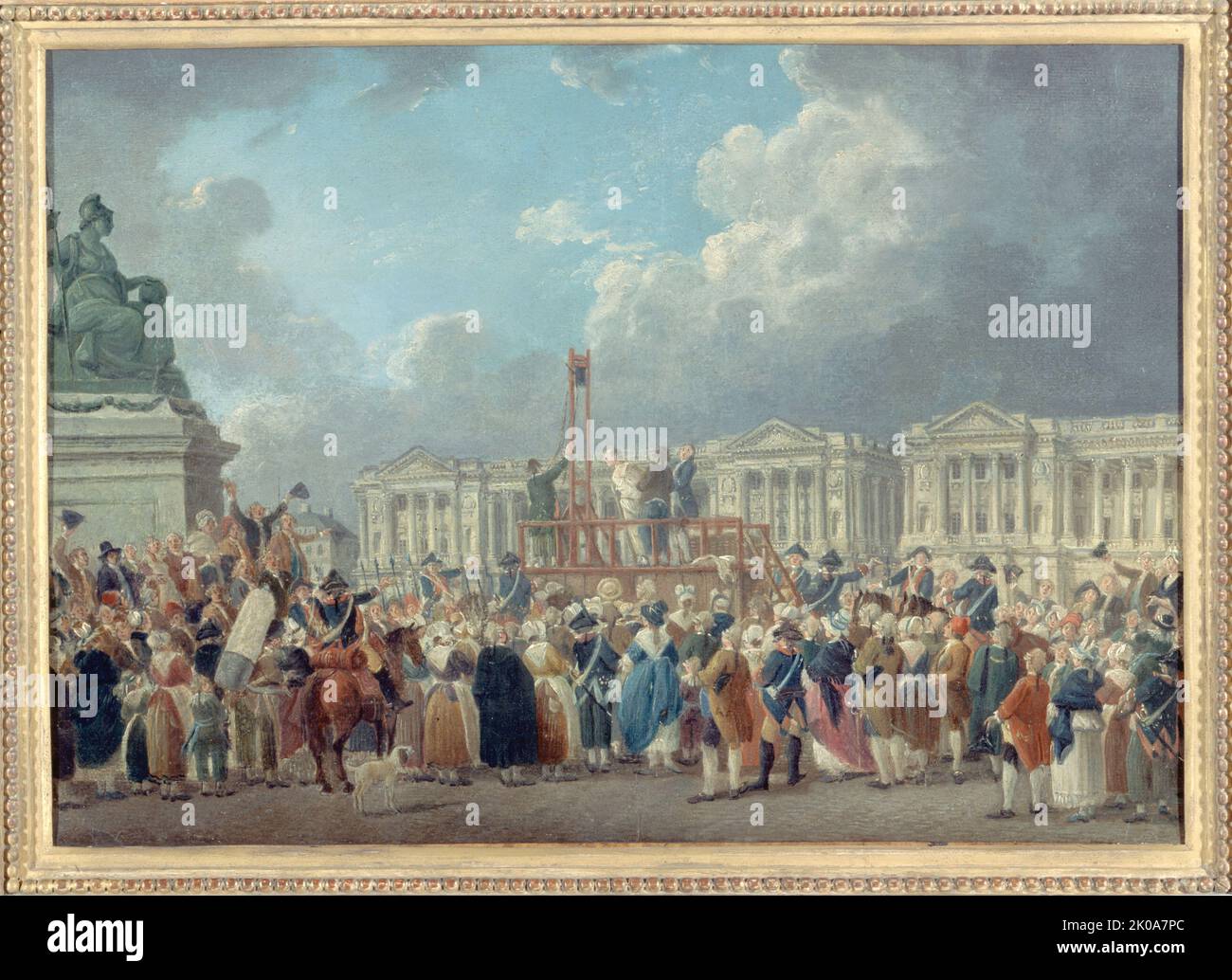 Capital execution, Place de la Revolution, c1793. Stock Photo