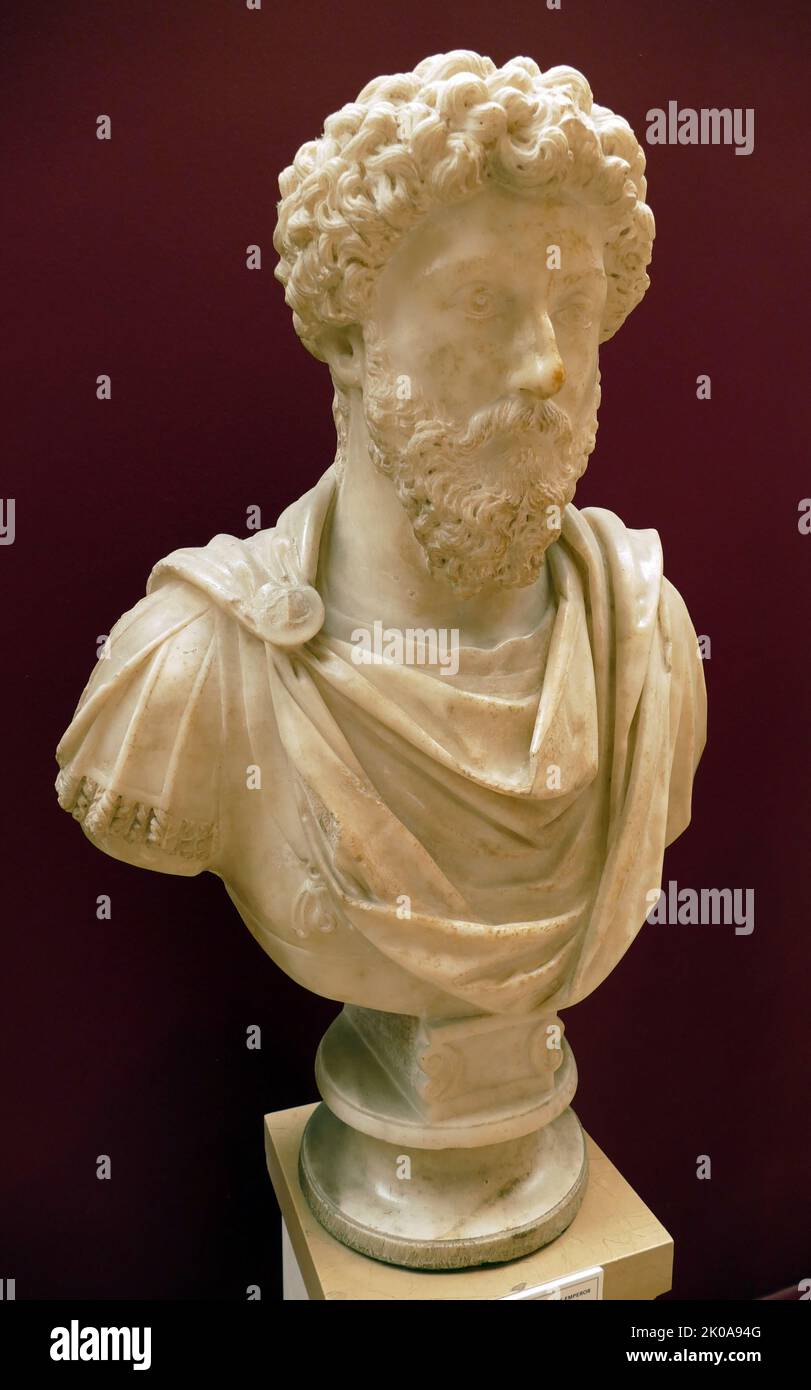 Bust of the Emperor Marcus Aurelius. Marcus Aurelius Antoninus (26