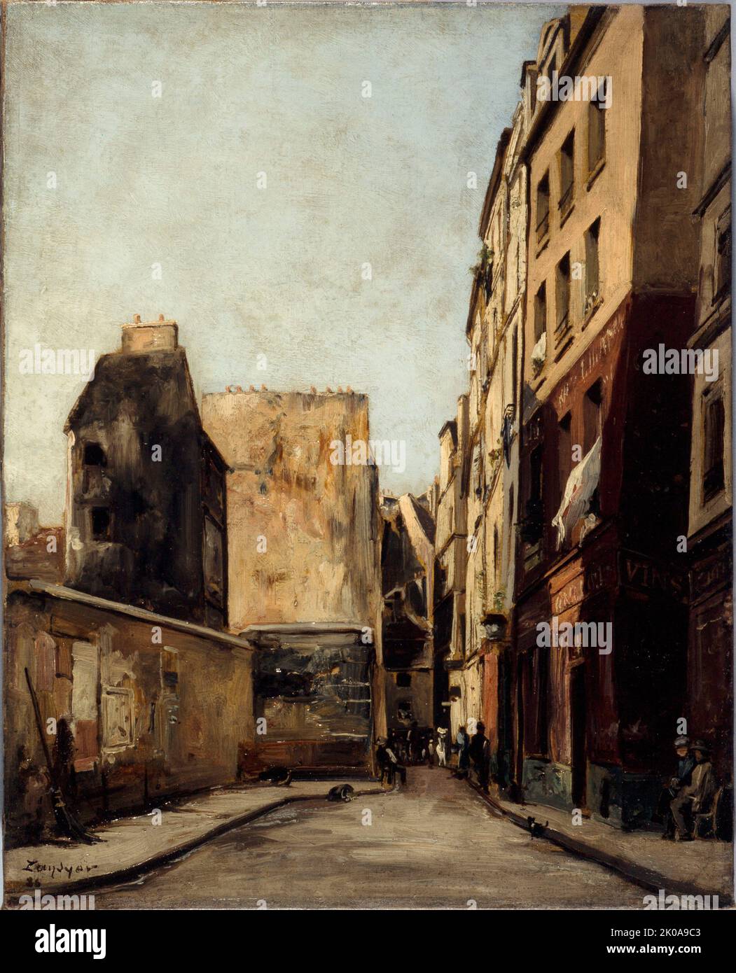 Rue SaintJulienlePauvre, in 1886 Stock Photo Alamy