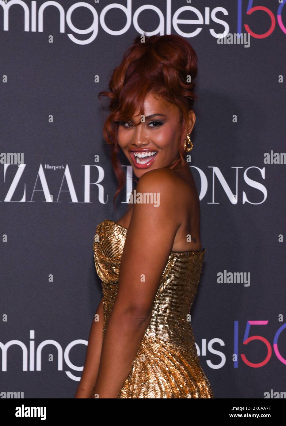 New York, USA. 09th Sep, 2022. Leyna Bloom attends 2022 Harper's Bazaar ...