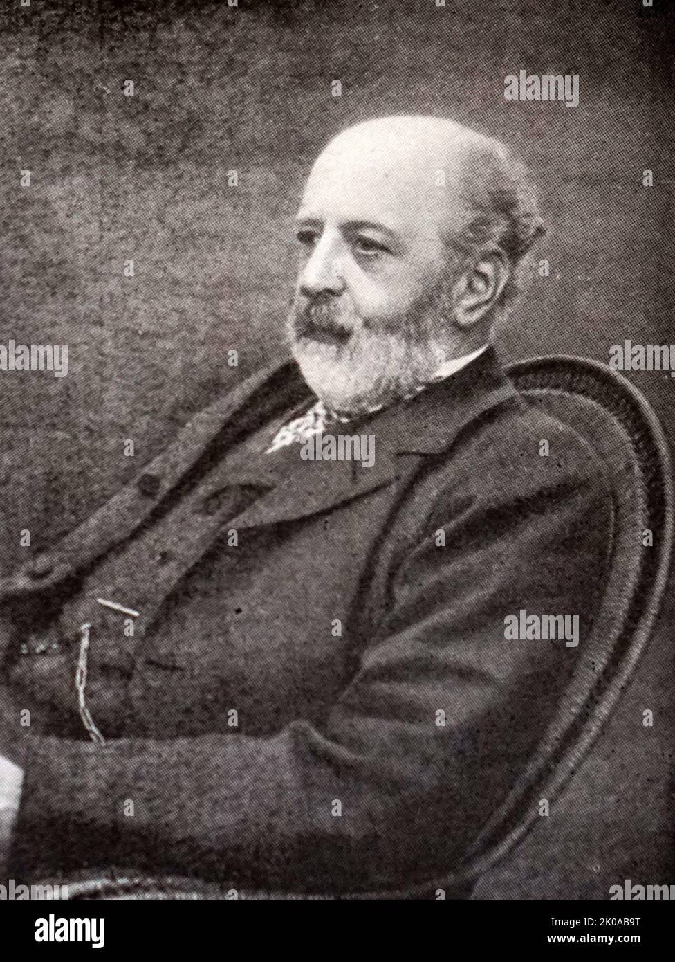 Nathaniel Mayer Rothschild, 1st Baron Rothschild, Baron de Rothschild GCVO, PC (8 November 1840 - 31 March 1915) was a British banker and politician from the wealthy international Rothschild family Stock Photo