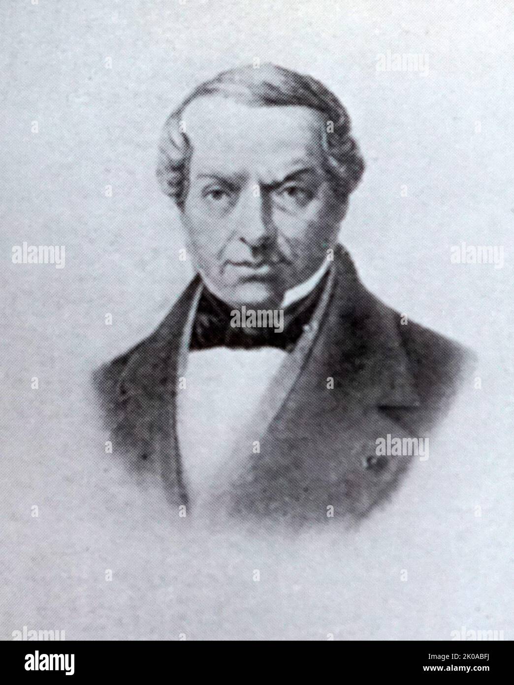 Baron James Mayer de Rothschild, Baron de Rothschild (born Jakob Mayer Rothschild; 15 May 1792 - 15 November 1868) was a German-French banker and the founder of the French branch of the Rothschild family Stock Photo
