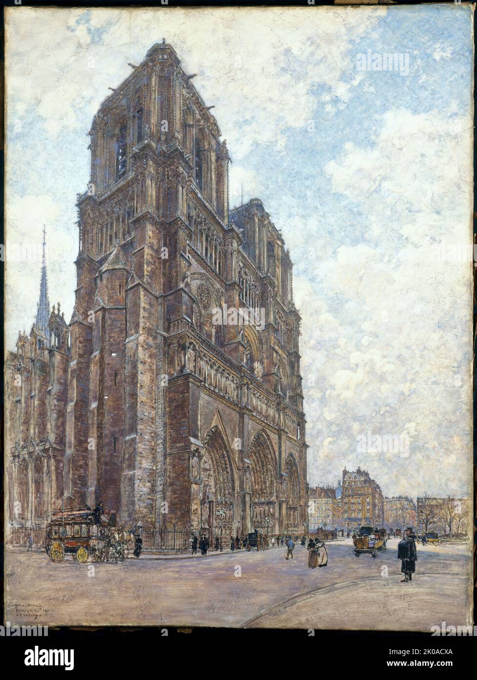 Notre-Dame de Paris, 02&#x2013;1901. Stock Photo