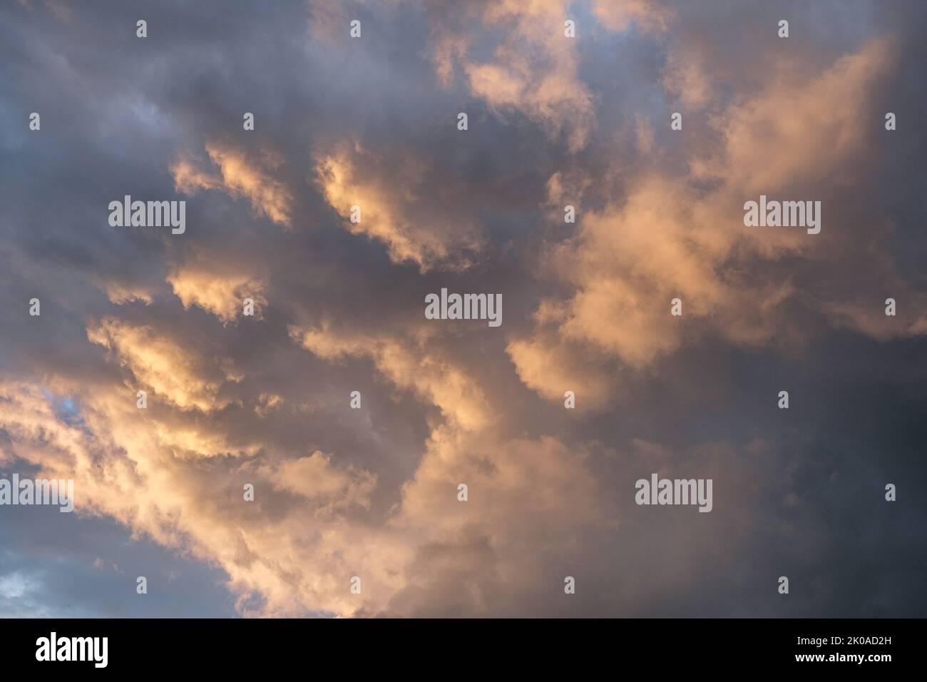 Clouds Creating Beautiful Abstract Weather Cloudscape In UK Skies Stock Photo