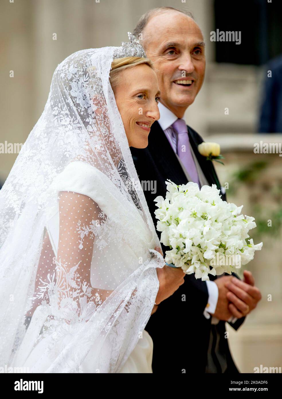princess maria laura of belgium wedding dress Princess Maria Laura of Belgium's wedding! Congratulations to them! She wore a custom Vivienne Westwood gown and a Gucci mini dress. : @gettyimages #repost @brides