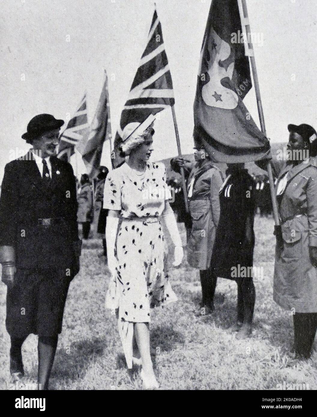 Princess Elizabeth, (later Queen Elizabeth II), of England, on tour of South Africa, 1947 Stock Photo