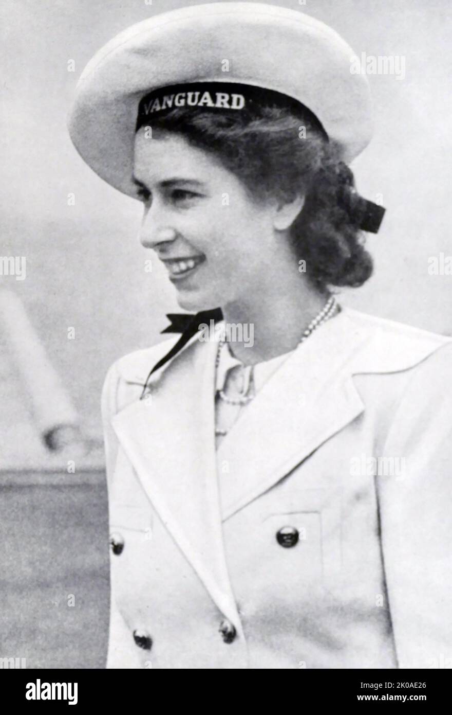 Princess Elizabeth (later Queen Elizabeth II of England) during the South Africa Royal Tour, 1947 Stock Photo