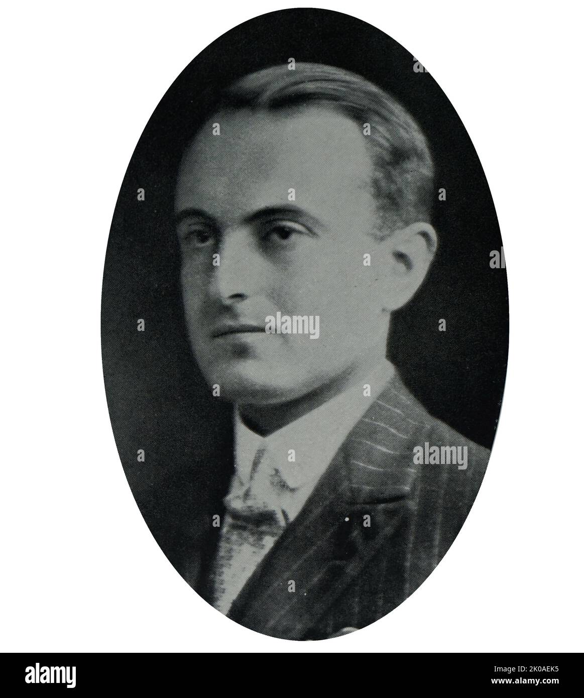 Prince Paul of Yugoslavia, also known as Paul Karadordevic (1893 - 1976), was prince regent of the Kingdom of Yugoslavia during the minority of King Peter II. Paul was a first cousin of Peter's father Alexander I Stock Photo