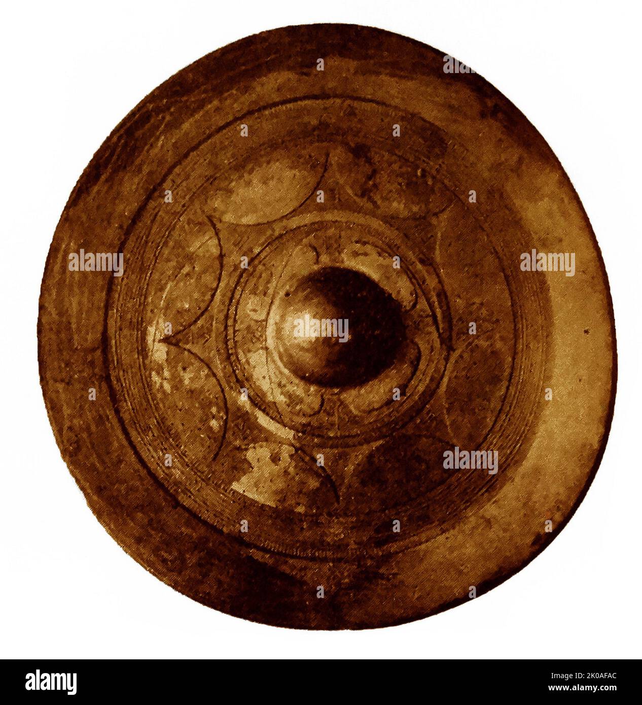 Bronze Mirror from 10th14th century Koryeo Dynasty, Korea Stock Photo ...