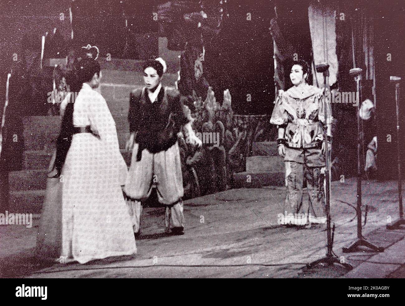 A Scene from a classical Korean Opera Stock Photo