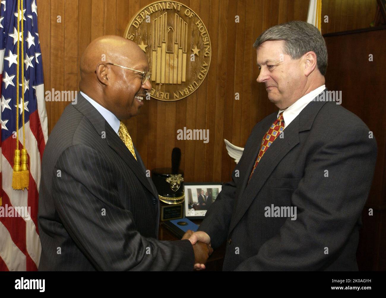 Chief Robert Langston Visits Secretary's Office Chief Robert Langston