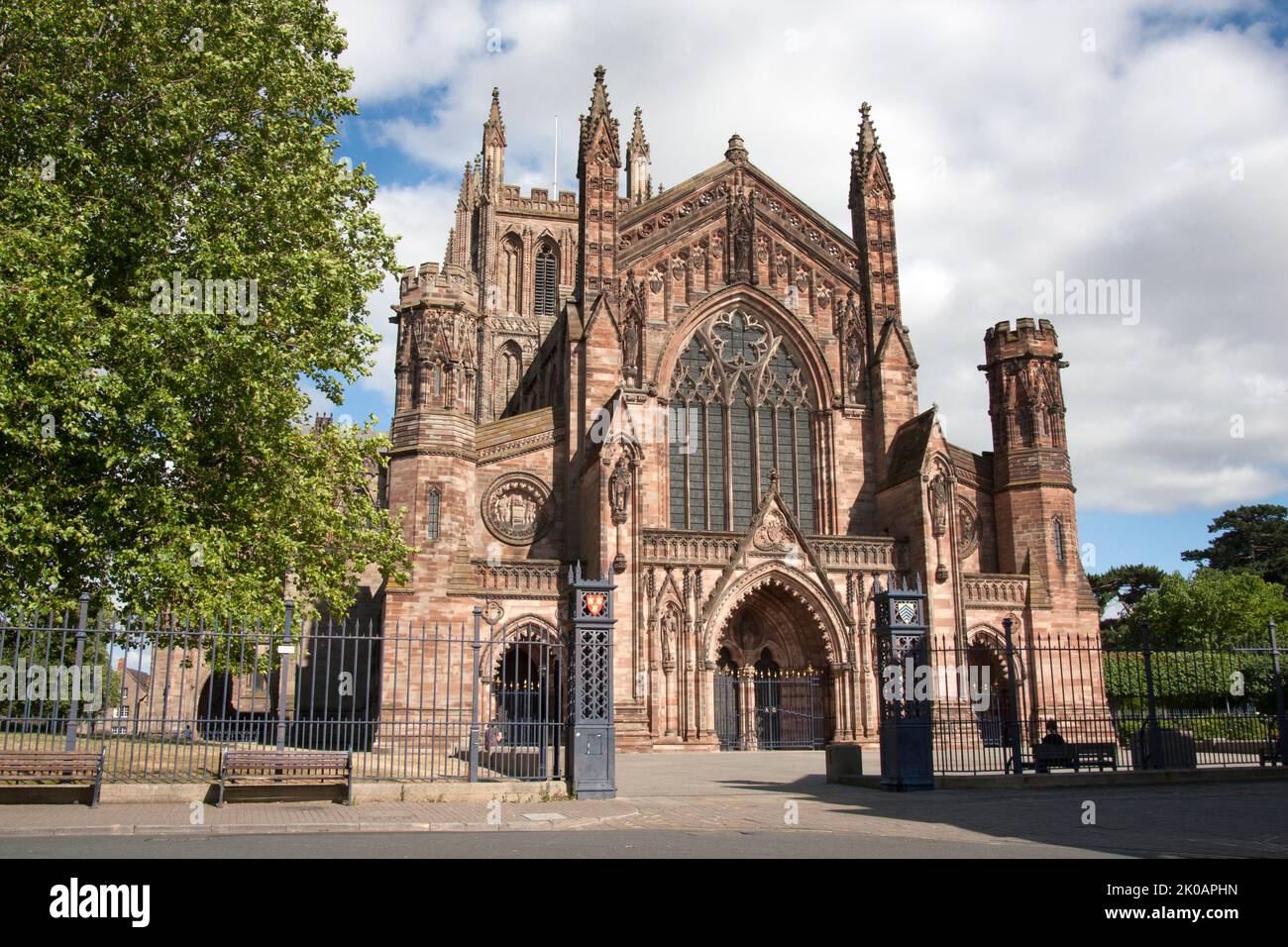 Hereford cathedral, Herefordshire, England Stock Photo