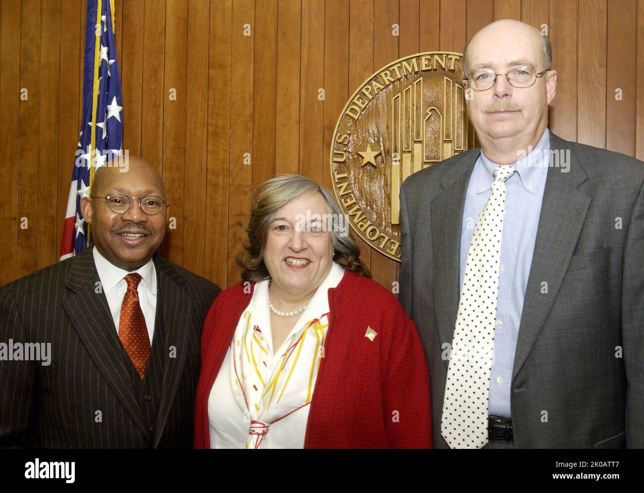 Secretary Alphonso Jackson with Stephen Hill and Wife Secretary