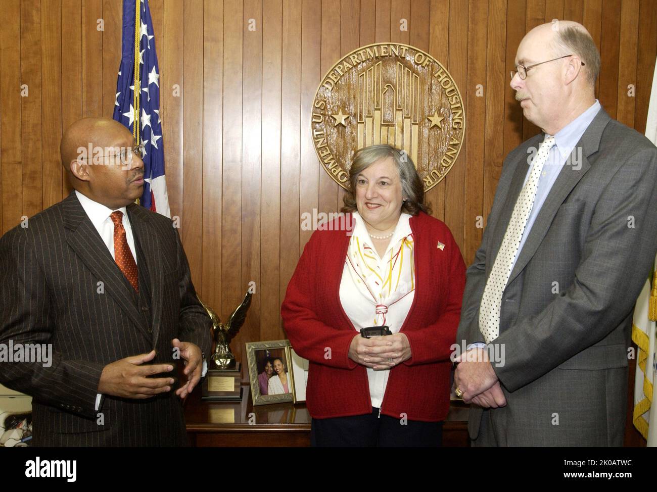 Secretary Alphonso Jackson with Stephen Hill and Wife Secretary
