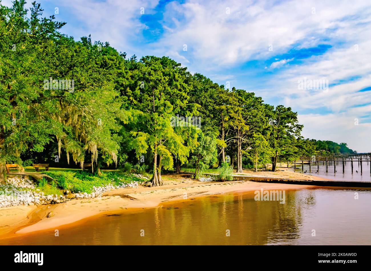 May Day Park offers a view of Mobile Bay, Sept. 8, 2022, in Daphne