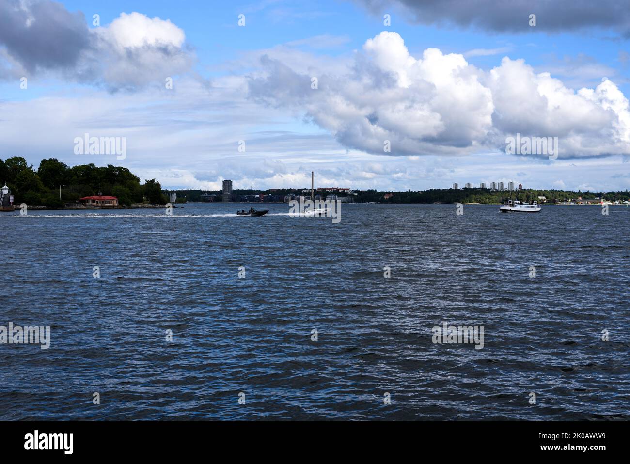 Landscape in Stockholm, Nacka Stock Photo - Alamy
