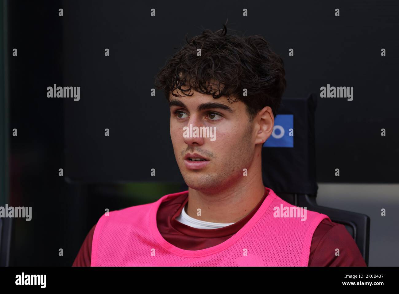 Milan, Italy, 10th September 2022. Matthew Garbett of Torino FC looks on from the bench prior to kick off in the Serie A match at Giuseppe Meazza, Milan. Picture credit should read: Jonathan Moscrop / Sportimage Stock Photo