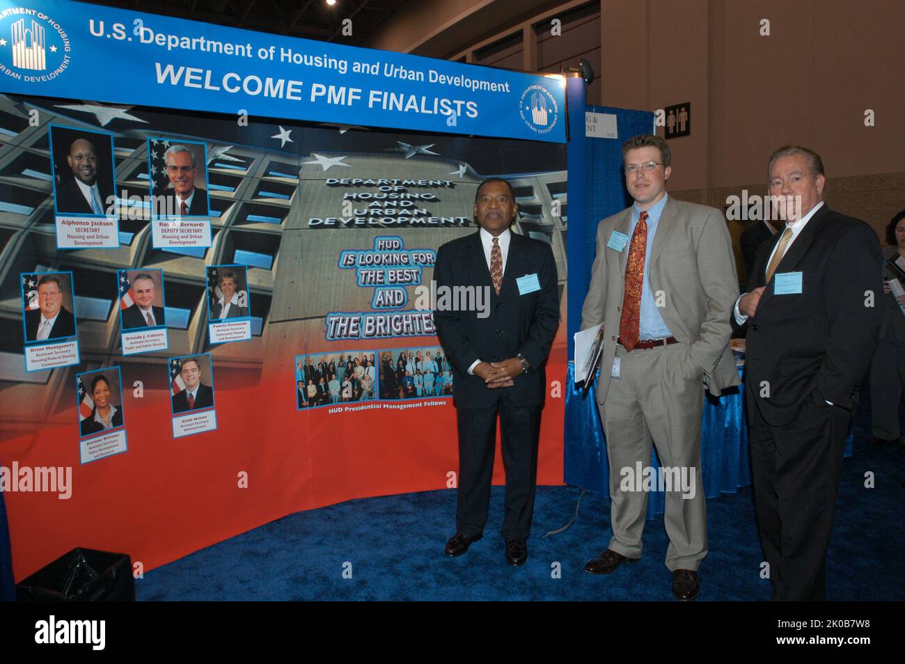 Pmf Program HUD Displays, Staff at Job Fair - HUD representatives, displays ...