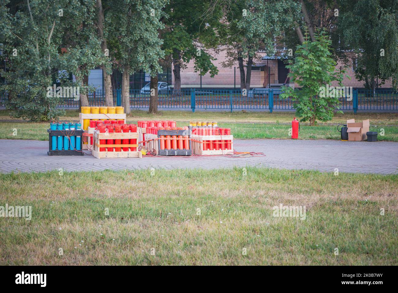 Firework rocket launcher hi-res stock photography and images - Alamy