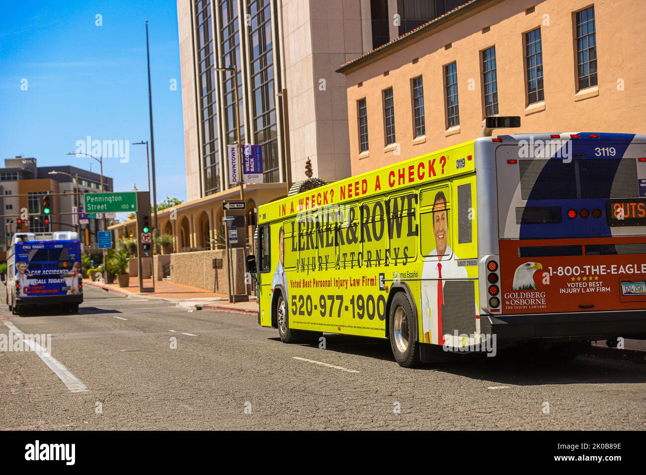 bus , Urban transport, city truck, Downtown Tucson, Arizona, United