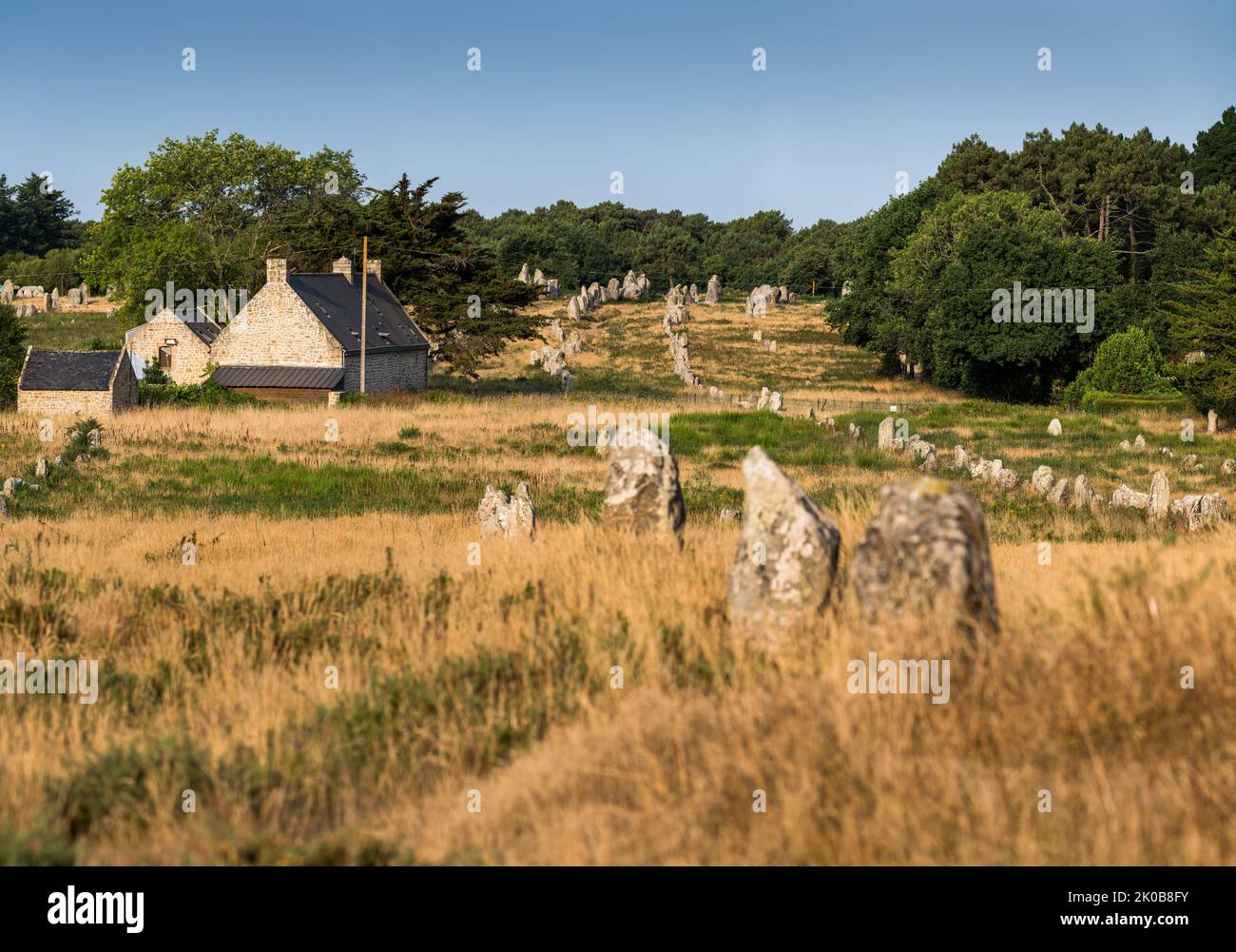 Standing Stones in Carnac, Brittany, France, Europe Stock Photo Alamy