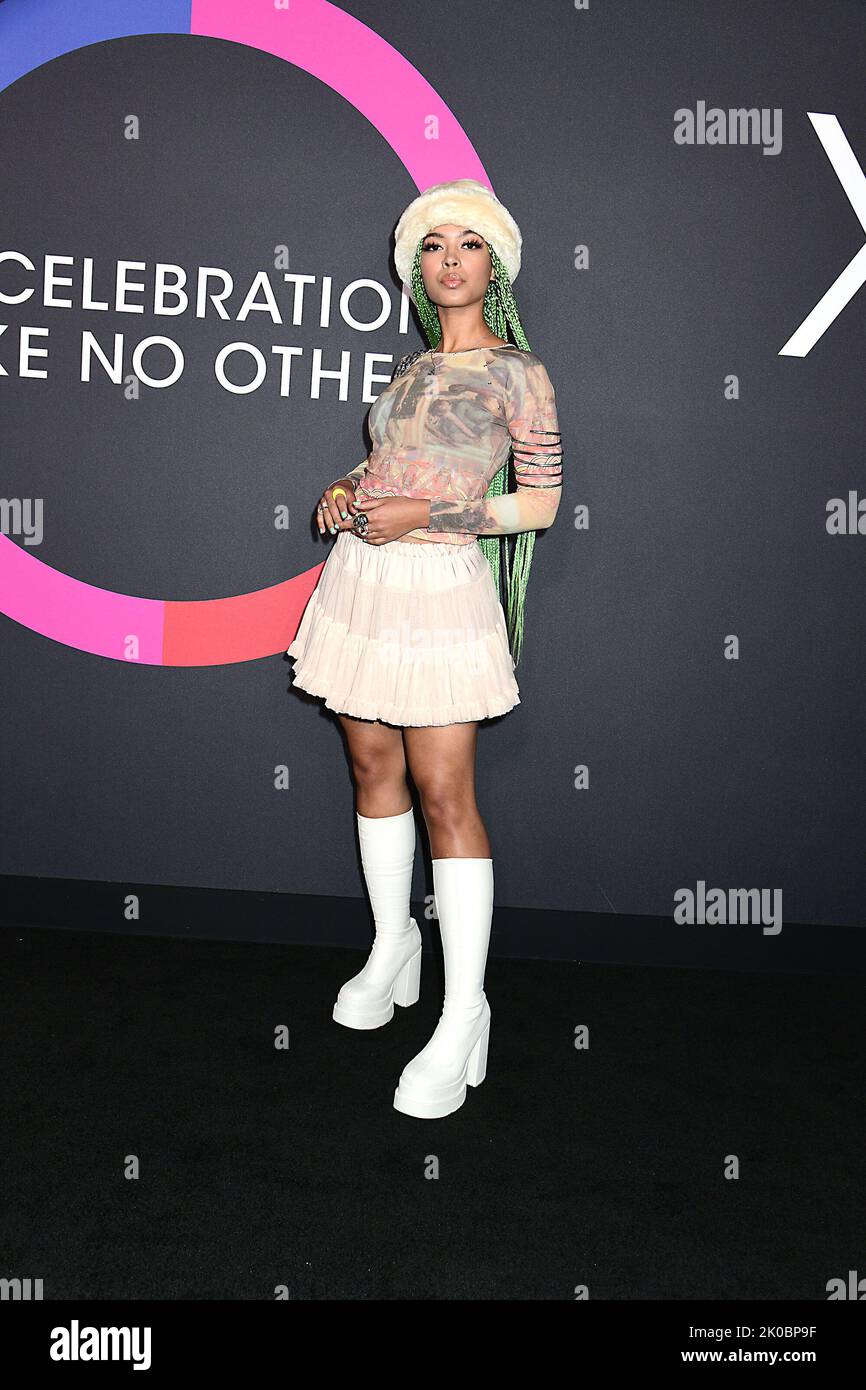 Aurora James attends Bloomingdale's 150th Anniversary and Harper's
