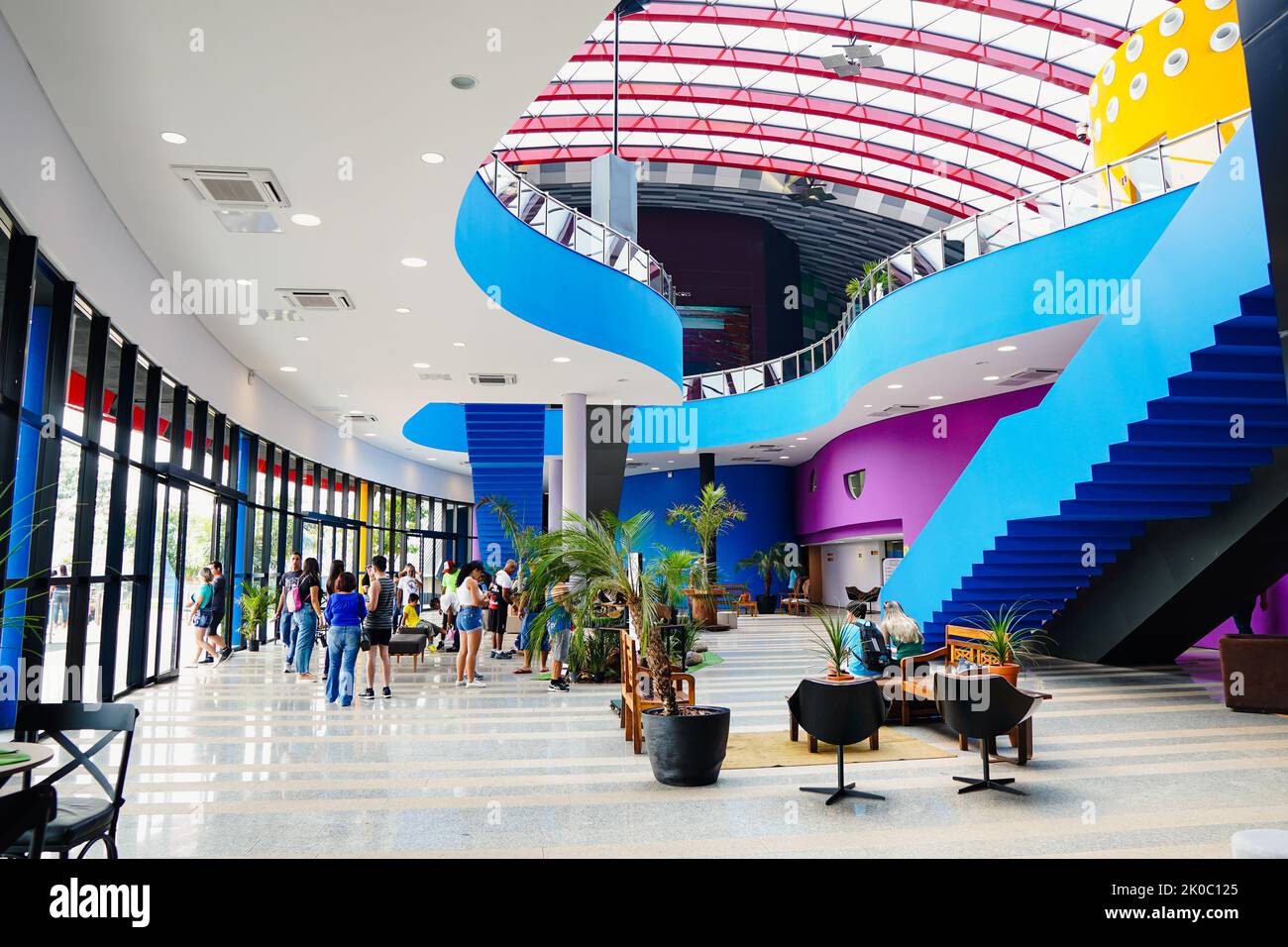 Campo Grande, Brazil. 10th Sep, 2022. A view of the Bioparque Pantanal (Pantanal Aquarium), in Campo Grande. It is the largest freshwater complex in the world, containing 32 ponds and 220 species of fish. (Photo by Rafael Henrique/SOPA Images/Sipa USA) Credit: Sipa USA/Alamy Live News Stock Photo