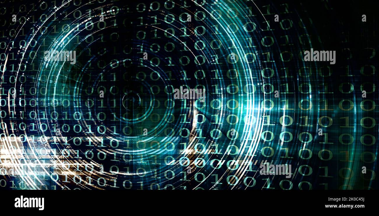 Digital Technology Abstract Background as an Internet Concept Stock Photo