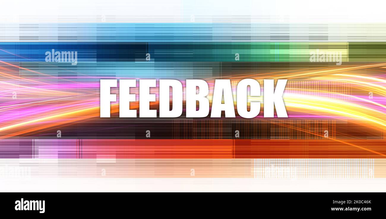 Feedback Corporate Concept Exciting Presentation Slide Art Stock Photo