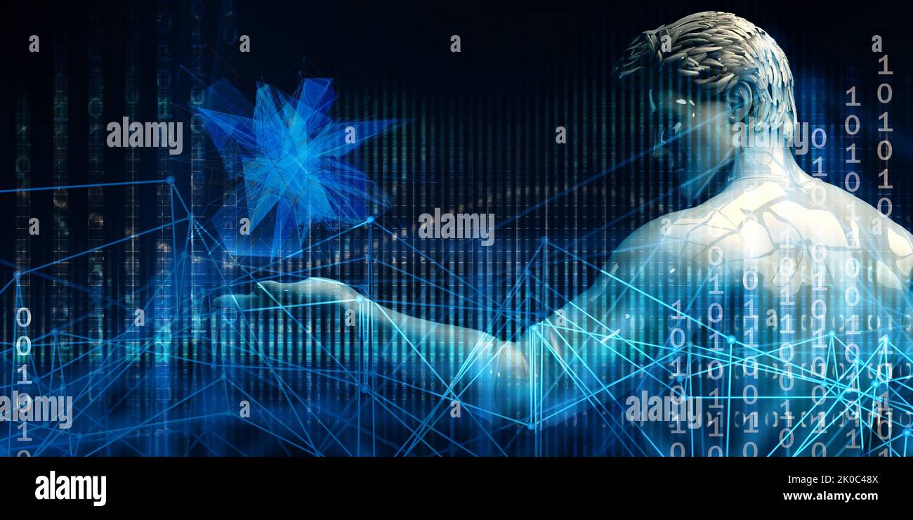 Digital Data Abstract as a Technology Concept Stock Photo