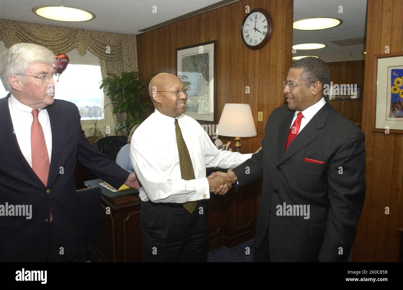 Acting Secretary Alphonso Jackson with Jack Kemp and James Perkins ...