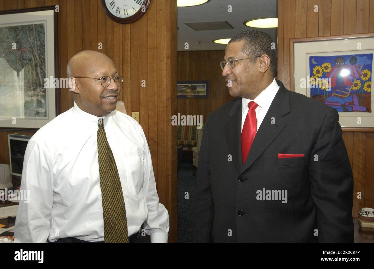 Acting Secretary Alphonso Jackson with Jack Kemp and James Perkins
