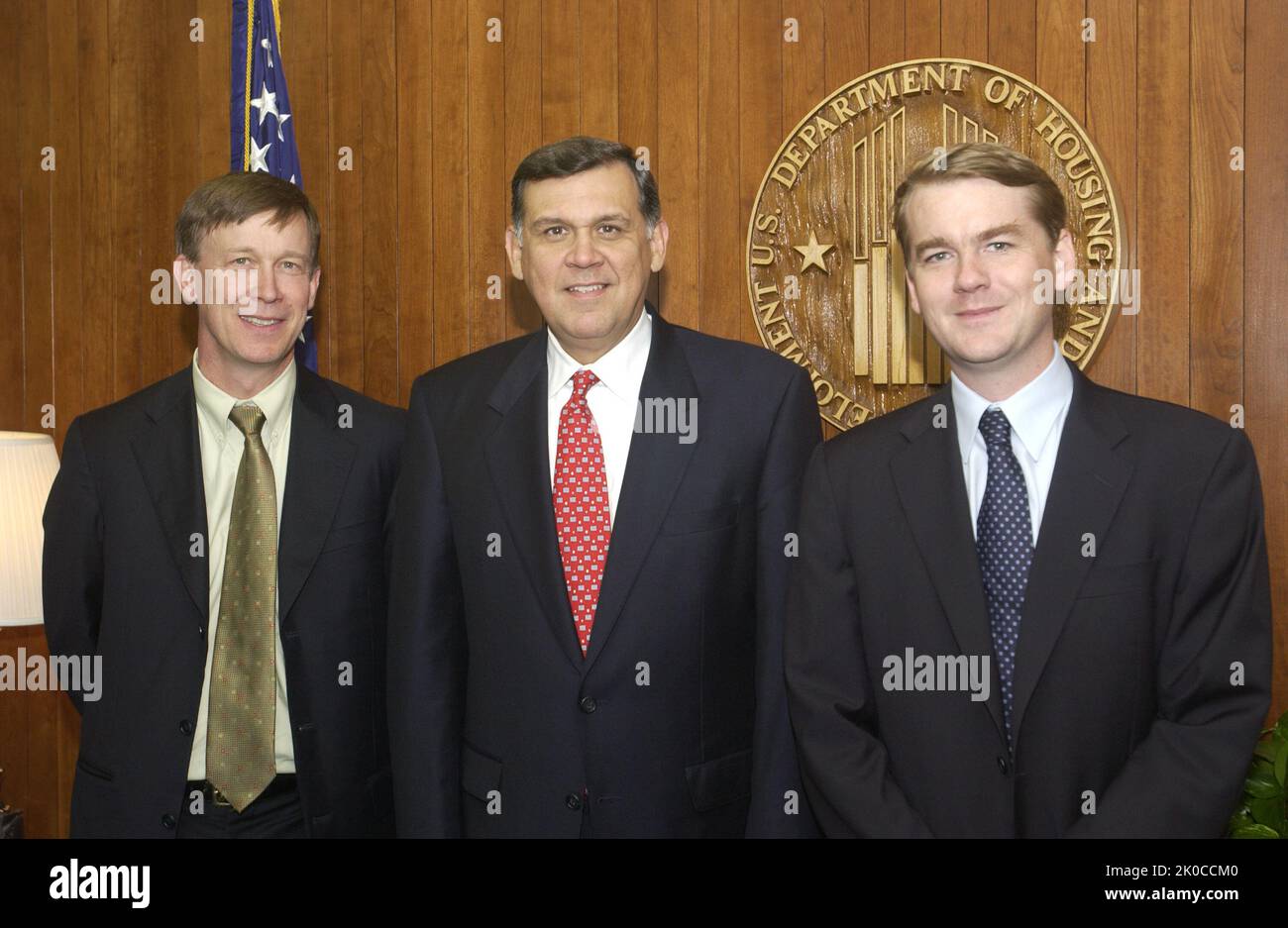 Secretary Martinez with Mayor John Hickenlooper. Secretary Martinez