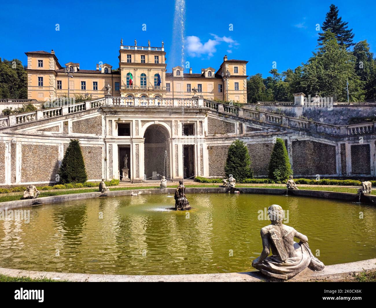 Italy Piedmont Turin Savoy Residence Villa della Regina Stock Photo