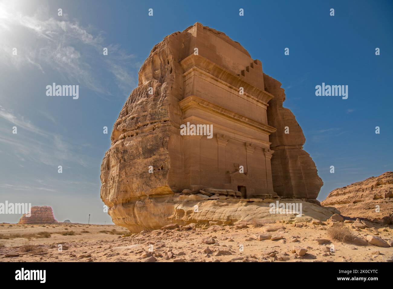 Tomb of Lihyan son of Kuza Hegra Saudia Arabia 2 Stock Photo