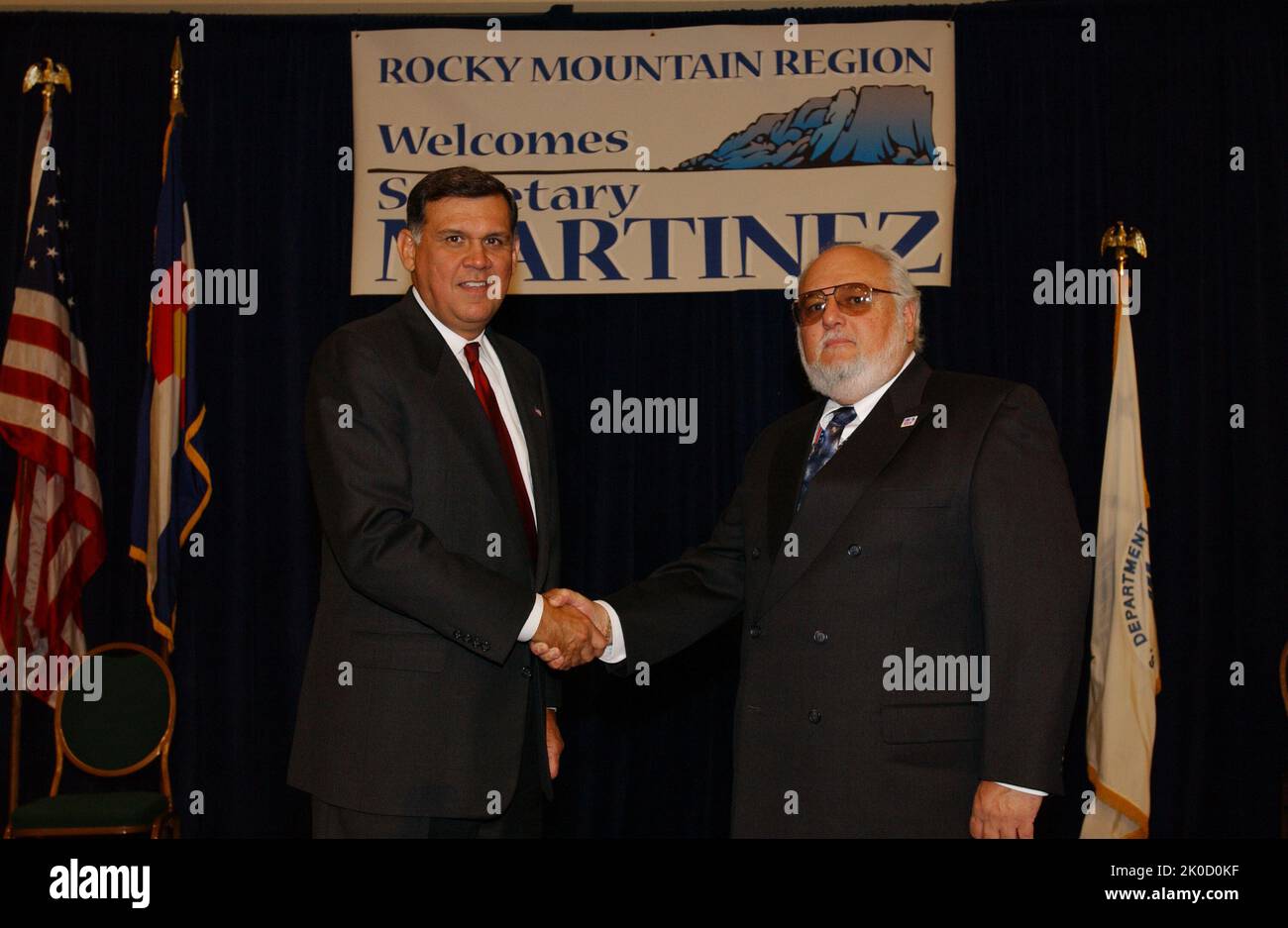 Secretary Mel Martinez in Denver, Colorado. Secretary Mel Martinez in