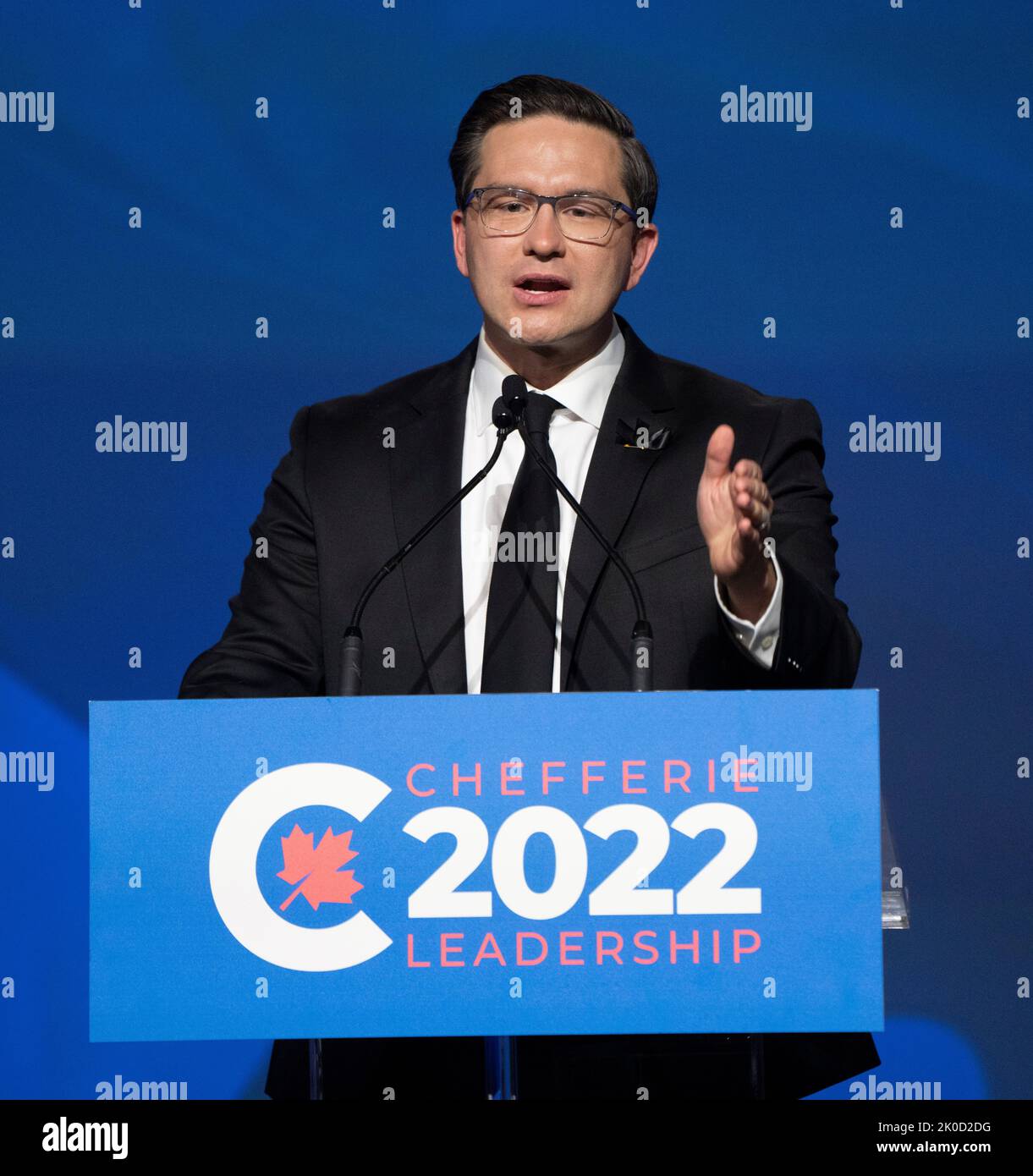 Conservative Leader Pierre Poilievre delivers his acceptance speech