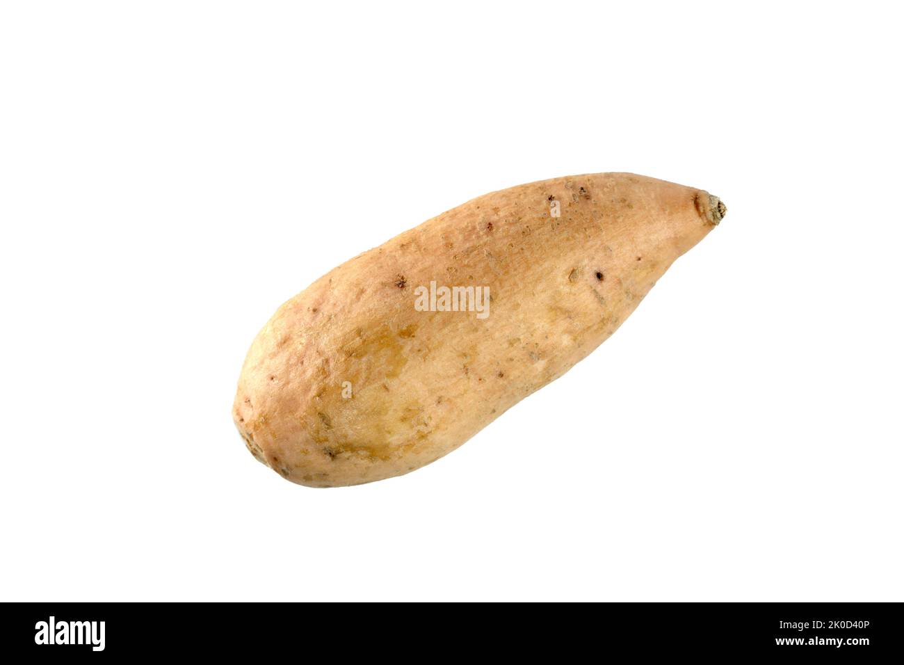 Sweet potato closeup isolated on white background Stock Photo