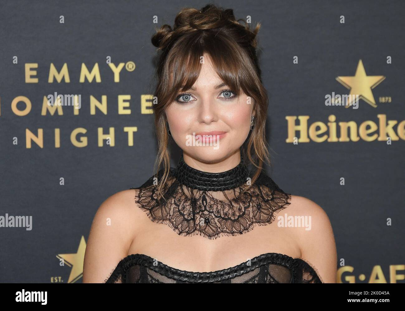 Samantha Hanratty arrives at The Hollywood Reporter and SAG-AFTRA's