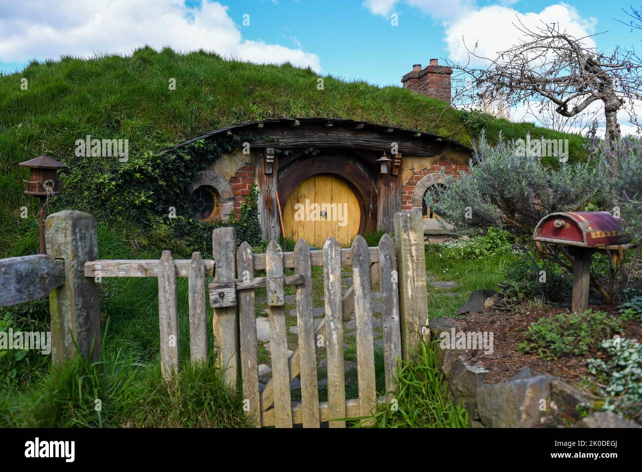Hobbiton, New Zealand, Matamata, Lord of the Rings/The Hobbit film set Stock Photo