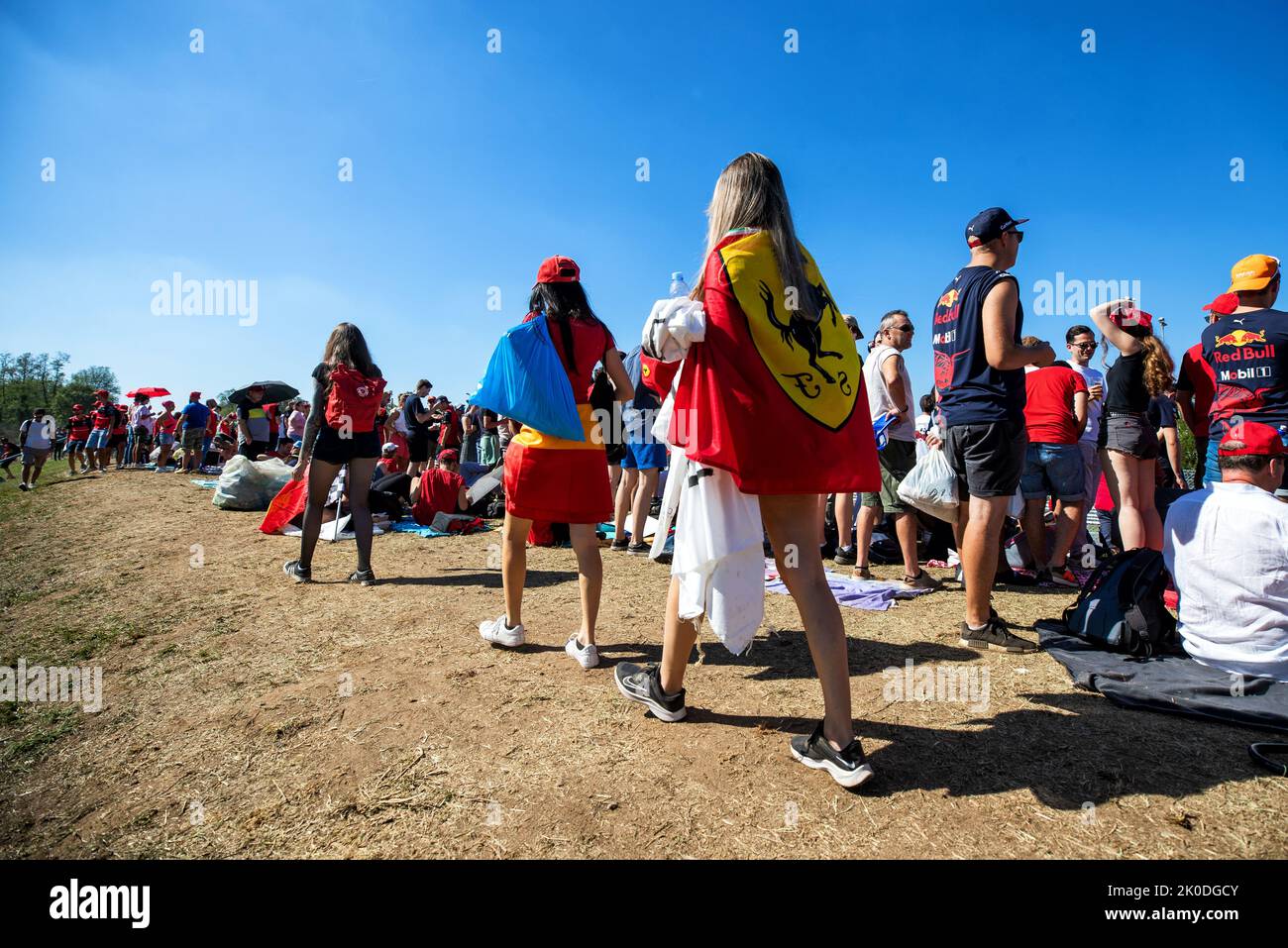 Monza, Italy. 11th Sep, 2022. Circuit atmosphere - fans. Italian Grand Prix, Sunday 11th September 2022. Monza Italy. Credit: James Moy/Alamy Live News Credit: James Moy/Alamy Live News Stock Photo