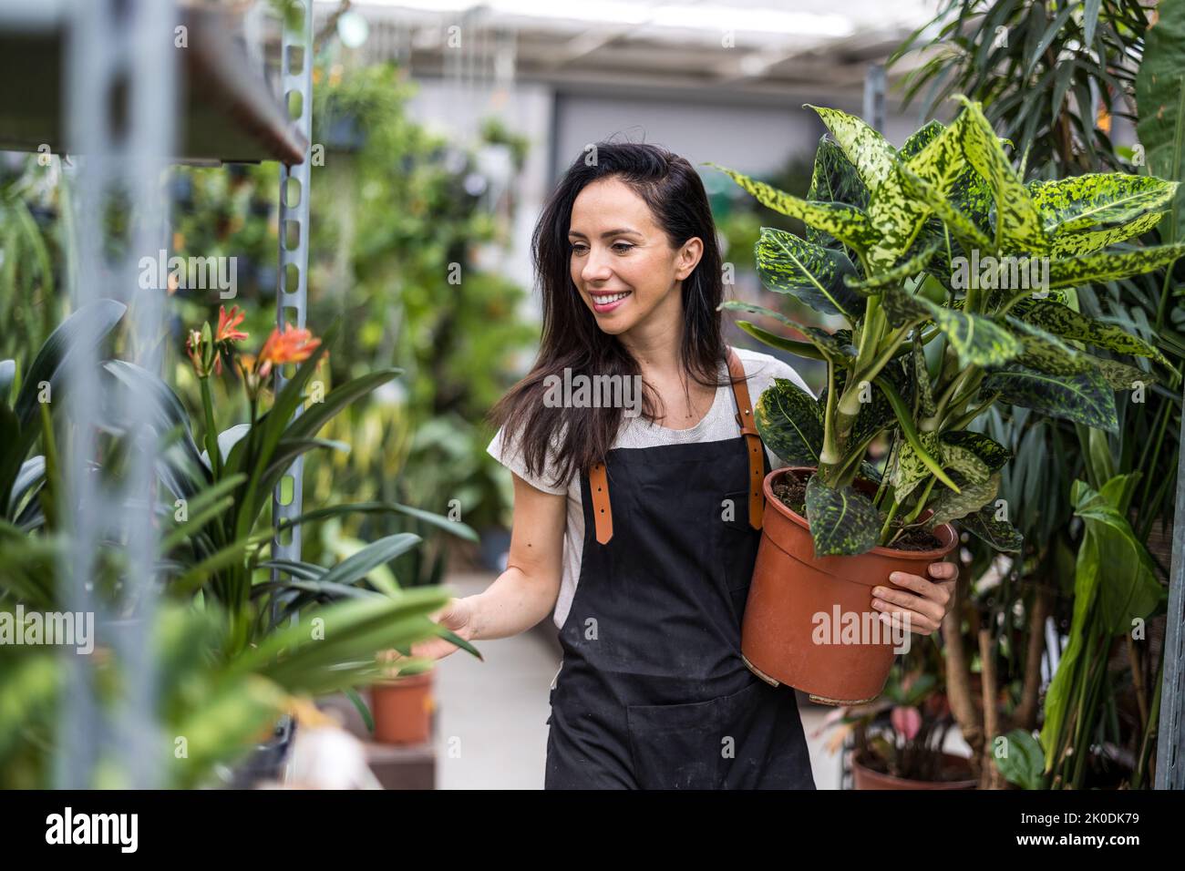 Female working garden hi-res stock photography and images - Alamy