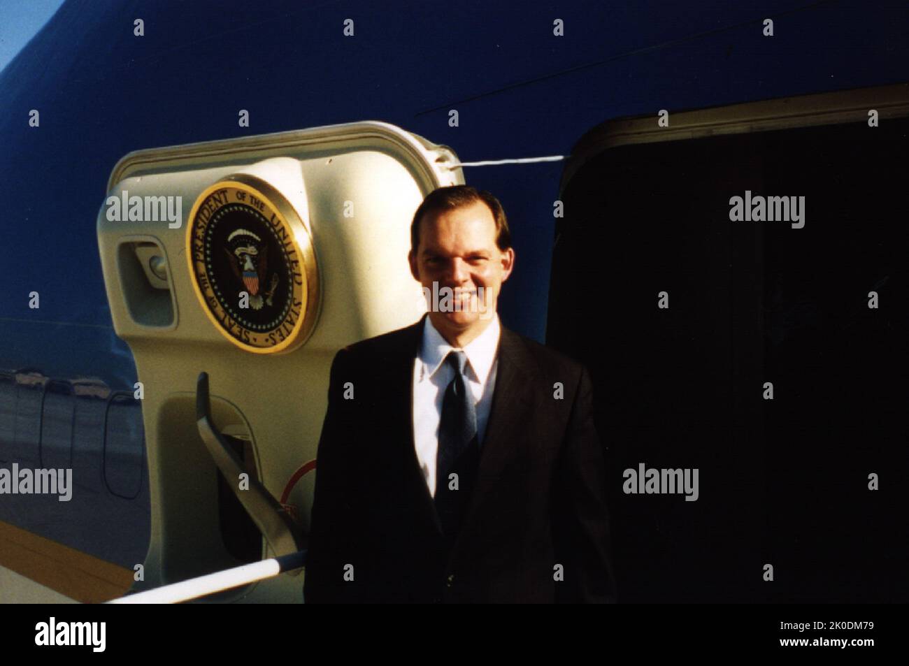 Dan Murphy , Chief of Staff. Dan Murphy , Chief of Staff Subject, Dan Murphy, Chief of Staff for Secretary Mel Martinez, shown with President George W. Bush and Presidential aides, Air Force One. Stock Photo