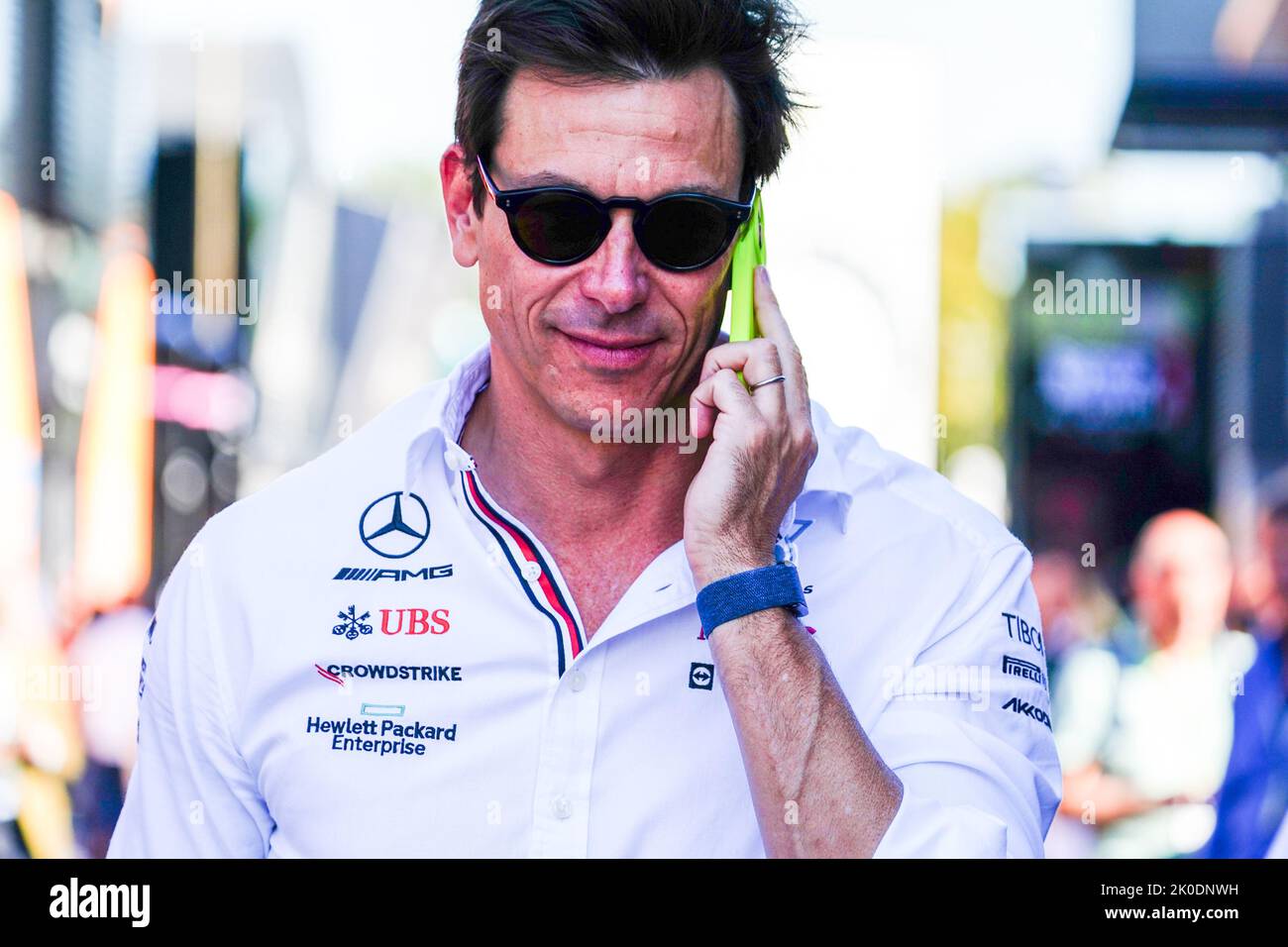 Monza, Italy. 11th Sep, 2022. Toto Wolf, Team Principal and CEO, Mercedes-AMG F1 Team during 2022 Formula 1 Pirelli Gran Premio d'Italia - Grand Prix of Italy - Race, Formula 1 Championship in Monza, Italy, September 11 2022 Credit: Independent Photo Agency/Alamy Live News Stock Photo